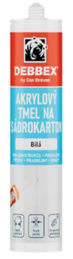 Tmel akrylový na sádrokarton Den Braven bílý 280 ml