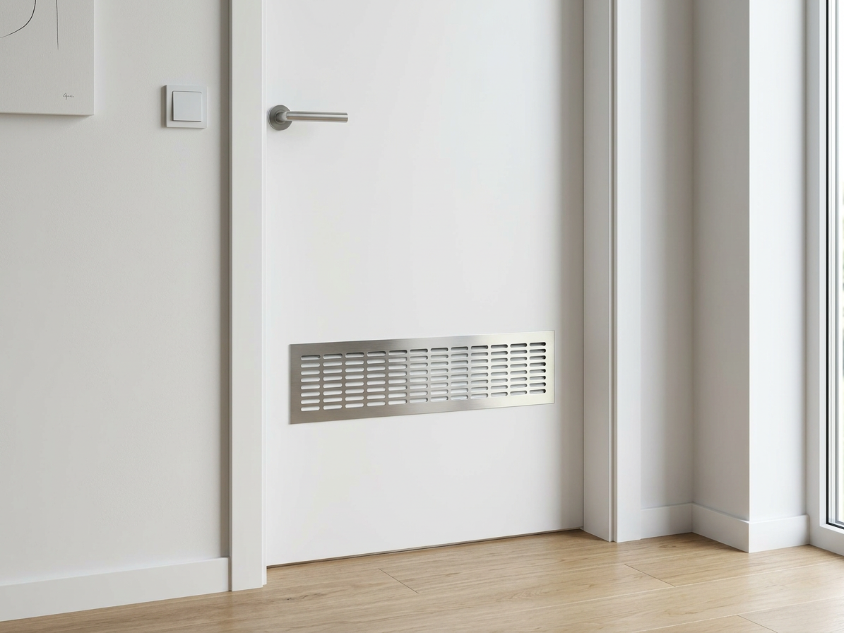Mřížka větrací bez síťoviny ALU 480x80mm bílá