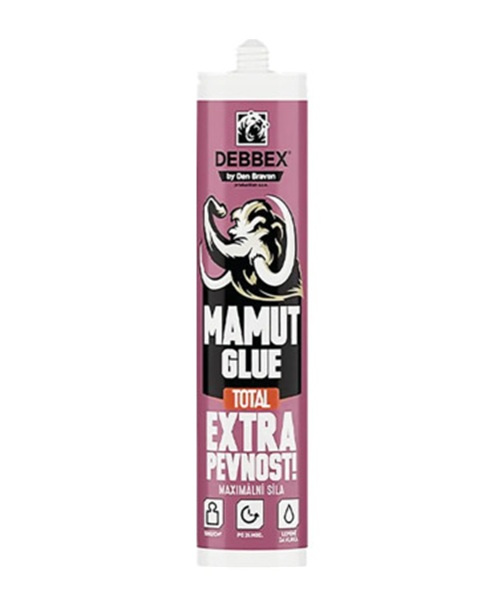 Lepidlo Den Braven MAMUT GLUE Total bílé 290 ml