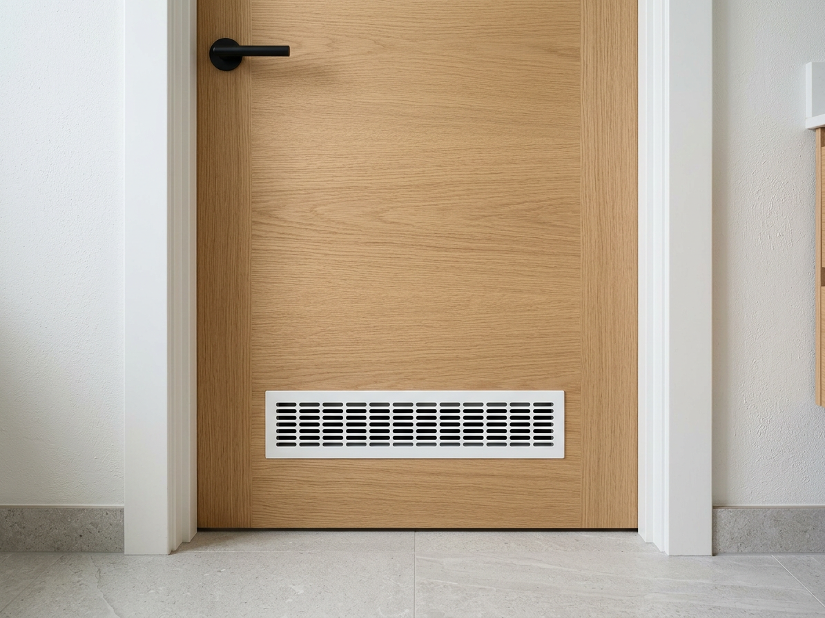 Mřížka větrací bez síťoviny ALU 480x60mm bílá