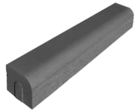 Obrubník silniční nájezdový DITON 1000x150x150 mm přírodní