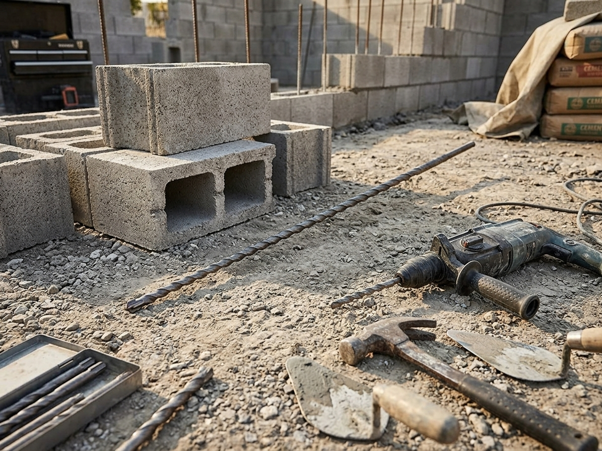 Vrták SDS + s vidiovým křížovým hrotem pro zdivo a beton 20 x 600 mm