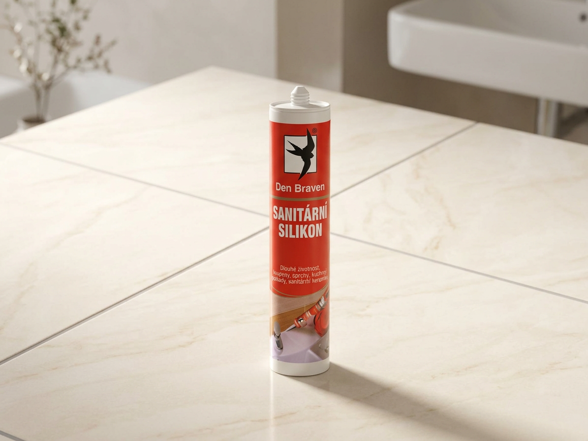 Sanitární silikon šedá světlá - manhattan Den Braven 280 ml