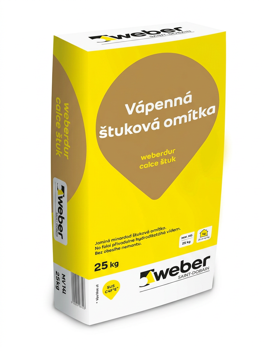 Omítka štuková weberdur calce štuk 25 kg
