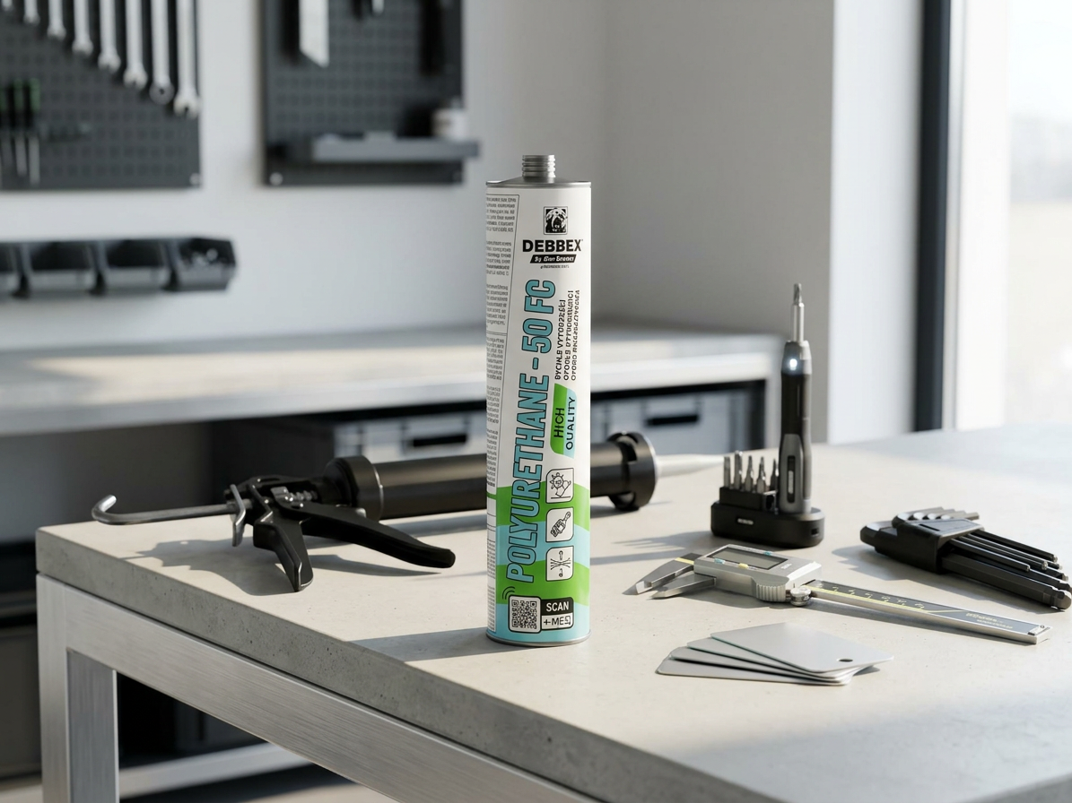 Tmel polyuretanový Den Braven PU 50 FC RAL7016 antracit 300 ml