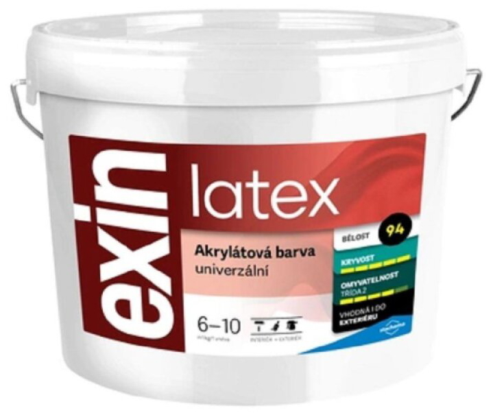 Barva akrylátová Stachema Exin Latex bílá 7 kg