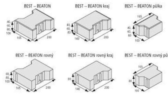 Dlažba betonová BEST BEATON přírodní tl.80 mm