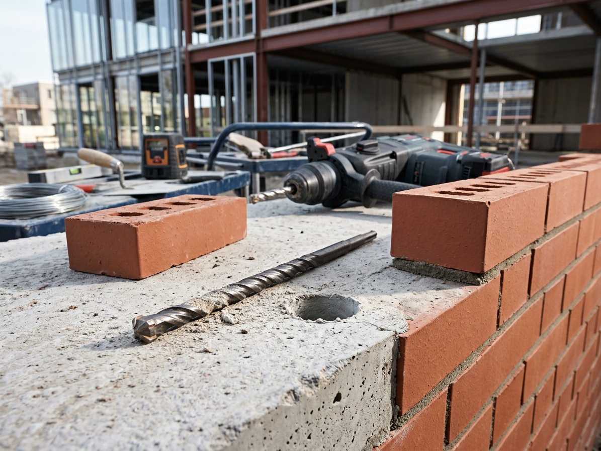 Vrták SDS + s vidiovým křížovým hrotem pro zdivo a beton 14 x 260 mm