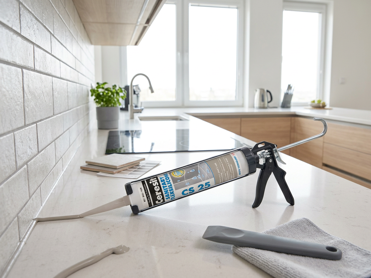 Silikon sanitární CERESIT CS 25 šedý 280 ml
