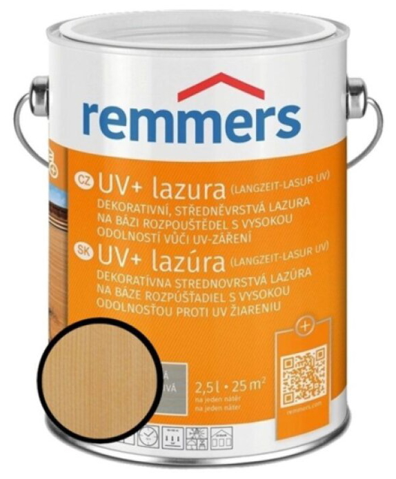Lazura středněvrstvá Remmers UV+ bezbarvý 5 l
