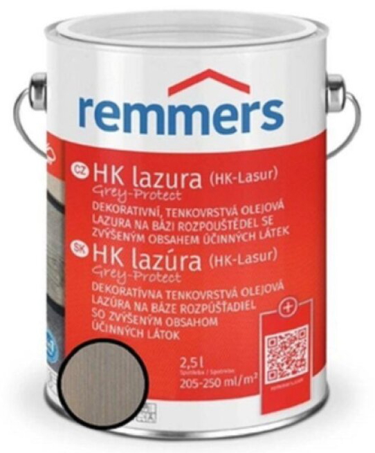 Lazura tenkovrstvá HK Lazura Grey Protect vodní 5 l