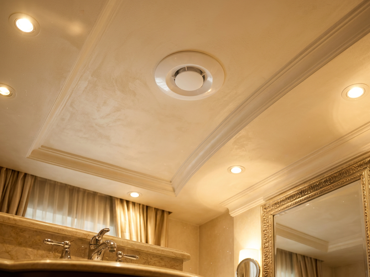 Stropní odtahový ventilátor s doběhem Ø 100 mm
