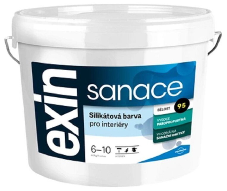 Barva silikátová Stachema EXIN SANACE bílá 6,8 kg