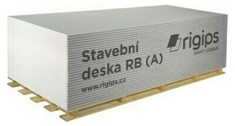 Deska sádrokartonová Rigips RB 2 000×1 250×12,5 mm