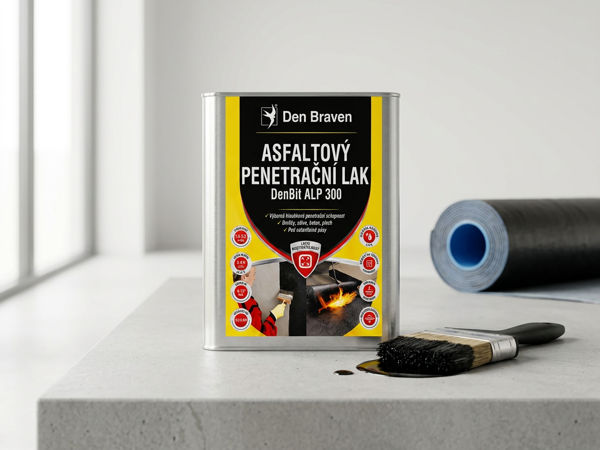 Asfaltový penetrační lak DenBit ALP 300 – 4 kg