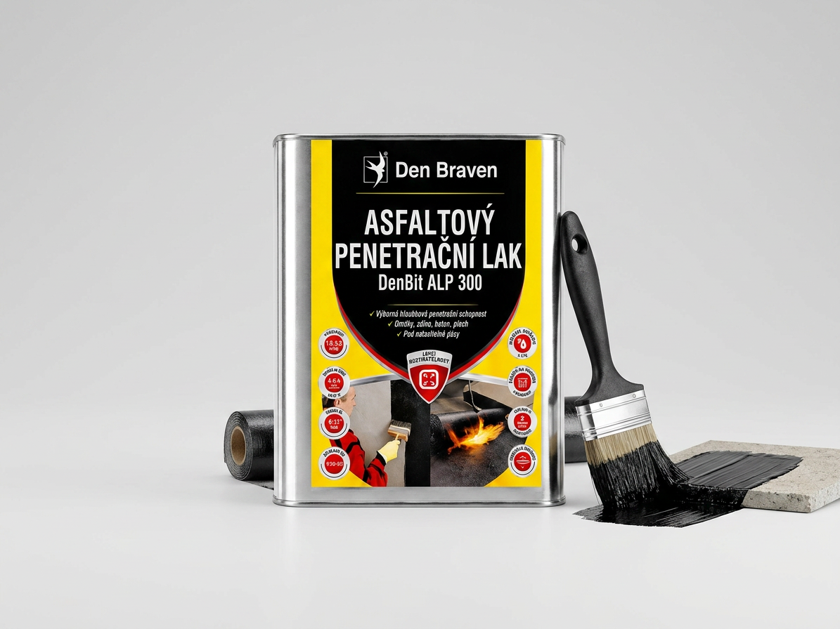 Asfaltový penetrační lak DenBit ALP 300 – 4 kg