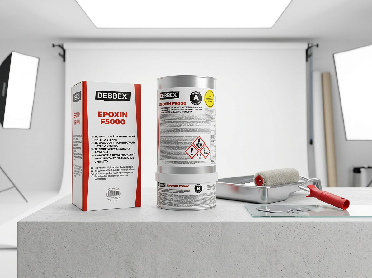 Nátěr epoxidový EPOXIN F5000 RAL9016 dopravní bílá 5+1 kg