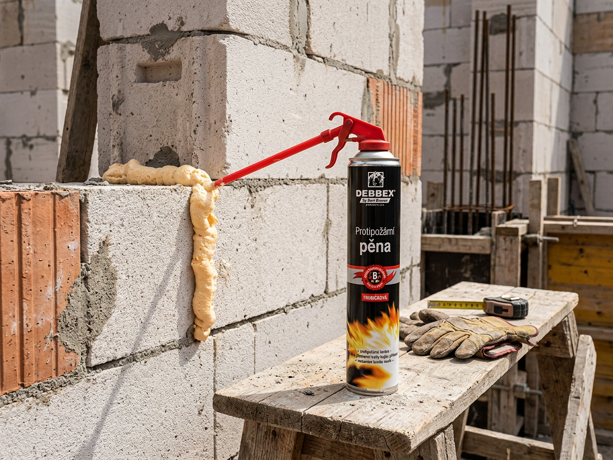 Protipožární pěna trubičková Den Braven 750 ml
