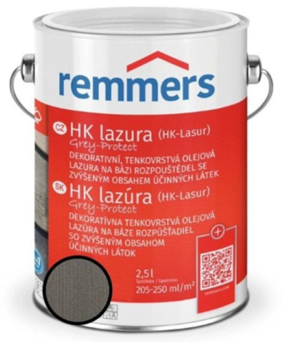 Lazura tenkovrstvá HK Lazura Grey Protect grafitová 5 l