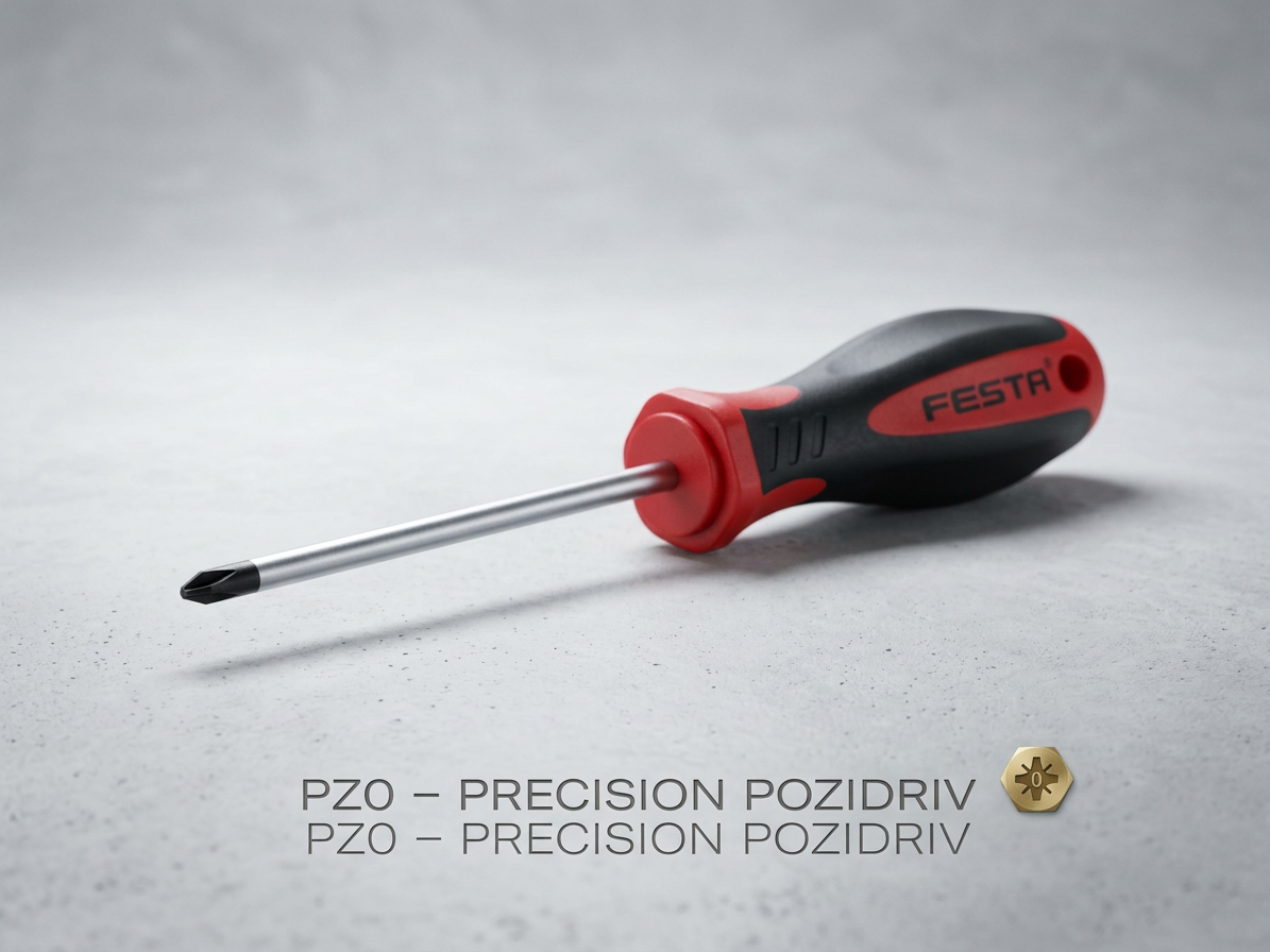 Šroubovák křížový s drážkou Festa PZ0 × 75 mm