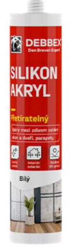Silikon akrylový tmel Den Braven bílý 280 ml