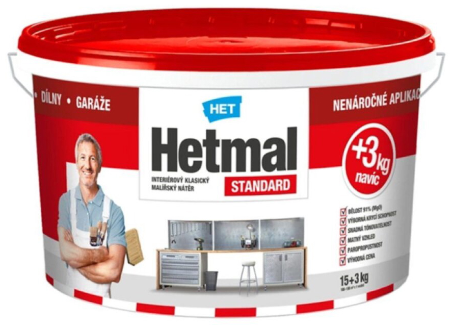 Malba interiérová HET Hetmal Standard 15+3 kg