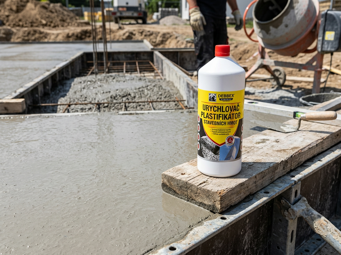 Urychlovač a plastifikátor stavebních hmot 1 l