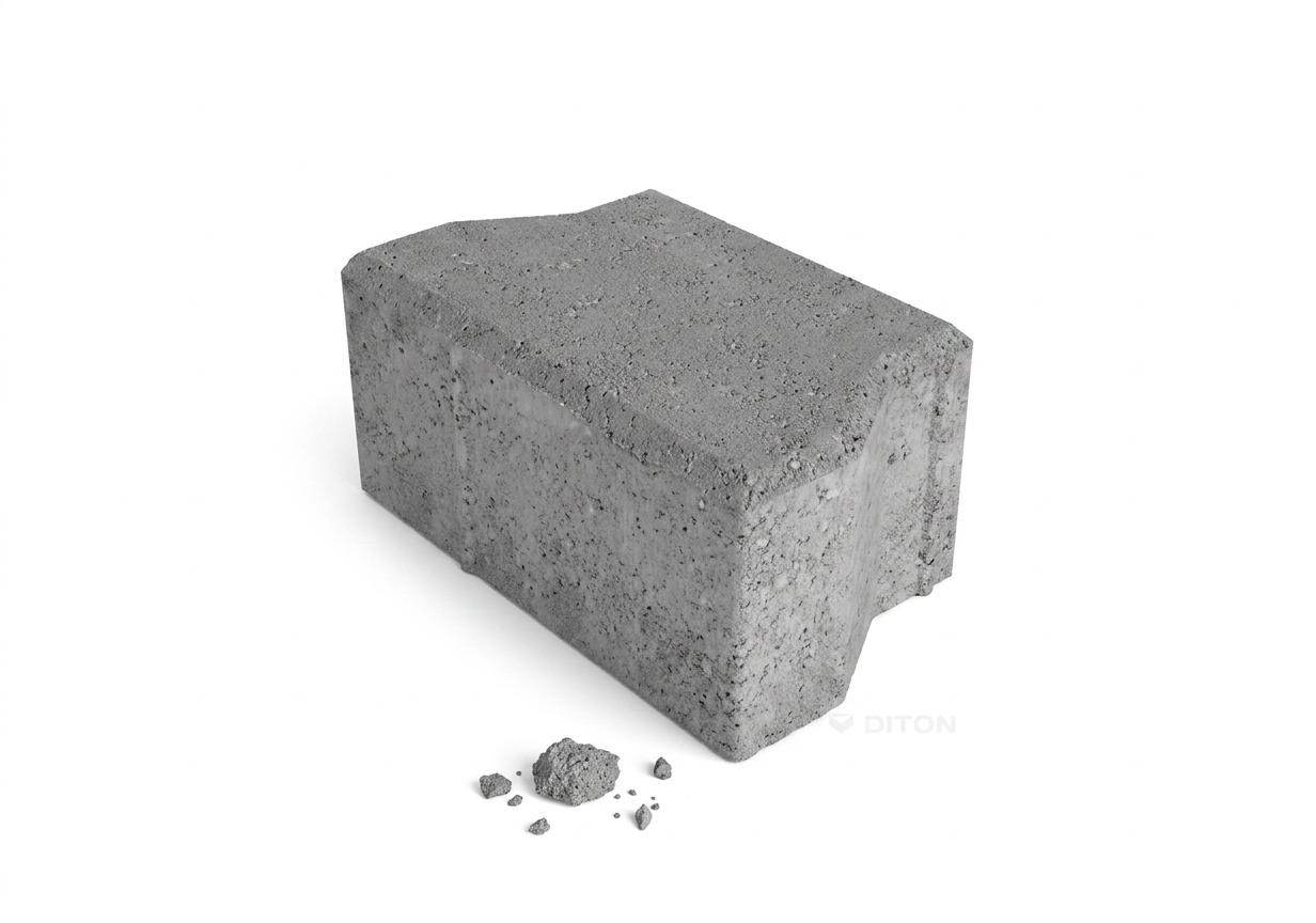 Dlažba DITON Íčko 60 mm půlka přírodní