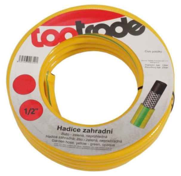 Hadice zahradní žluto - zelená neprůhledná 1/2" (50 m/bal.)