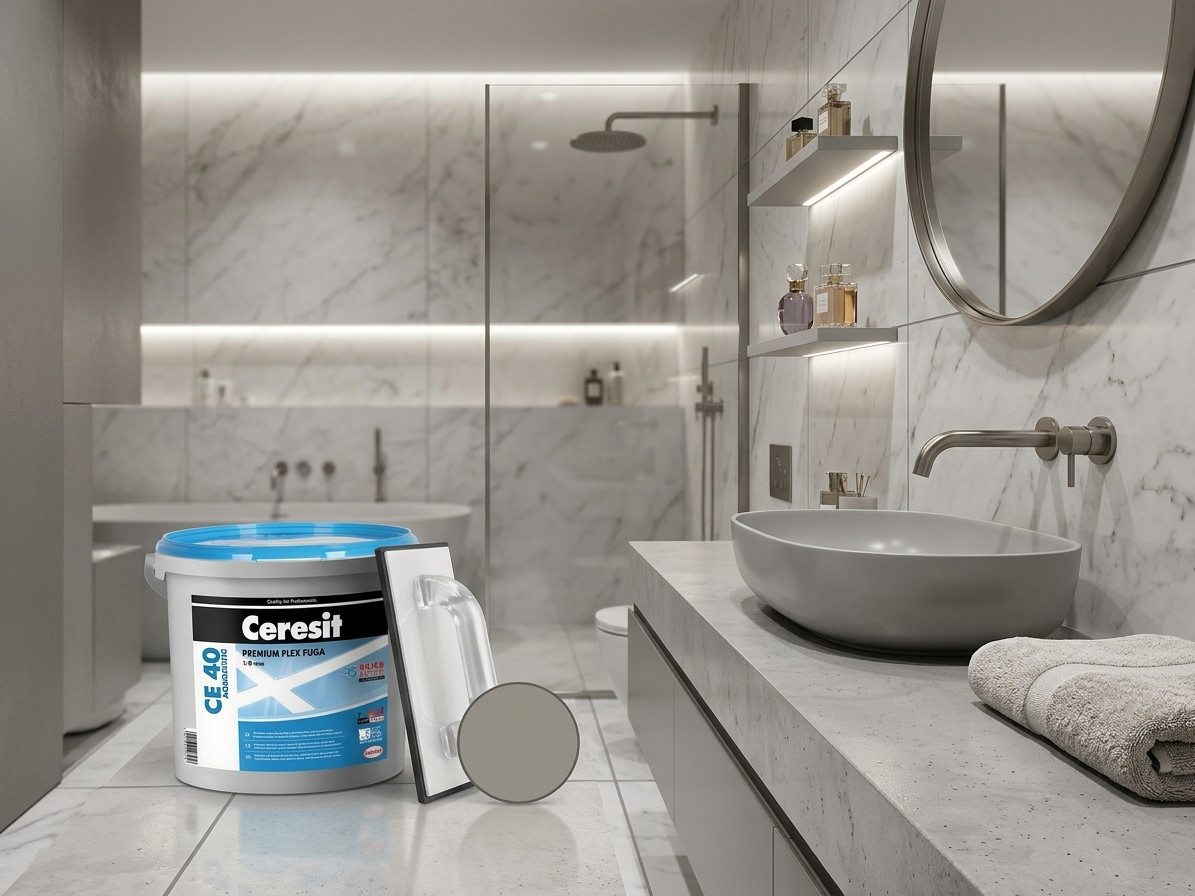 Hmota spárovací Ceresit CE 40 Aquastatic cementově šedá 2 kg