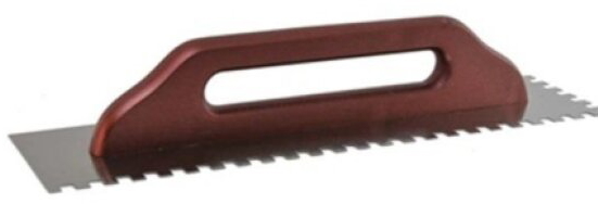 Hladítko nerezové zubové 130×480 mm zub 10 mm