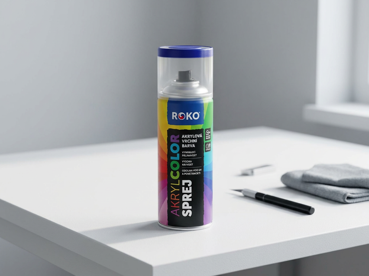 Barva akrylová vrchní Roko AKRYCOLOR Sprej ultramatinová 400 ml