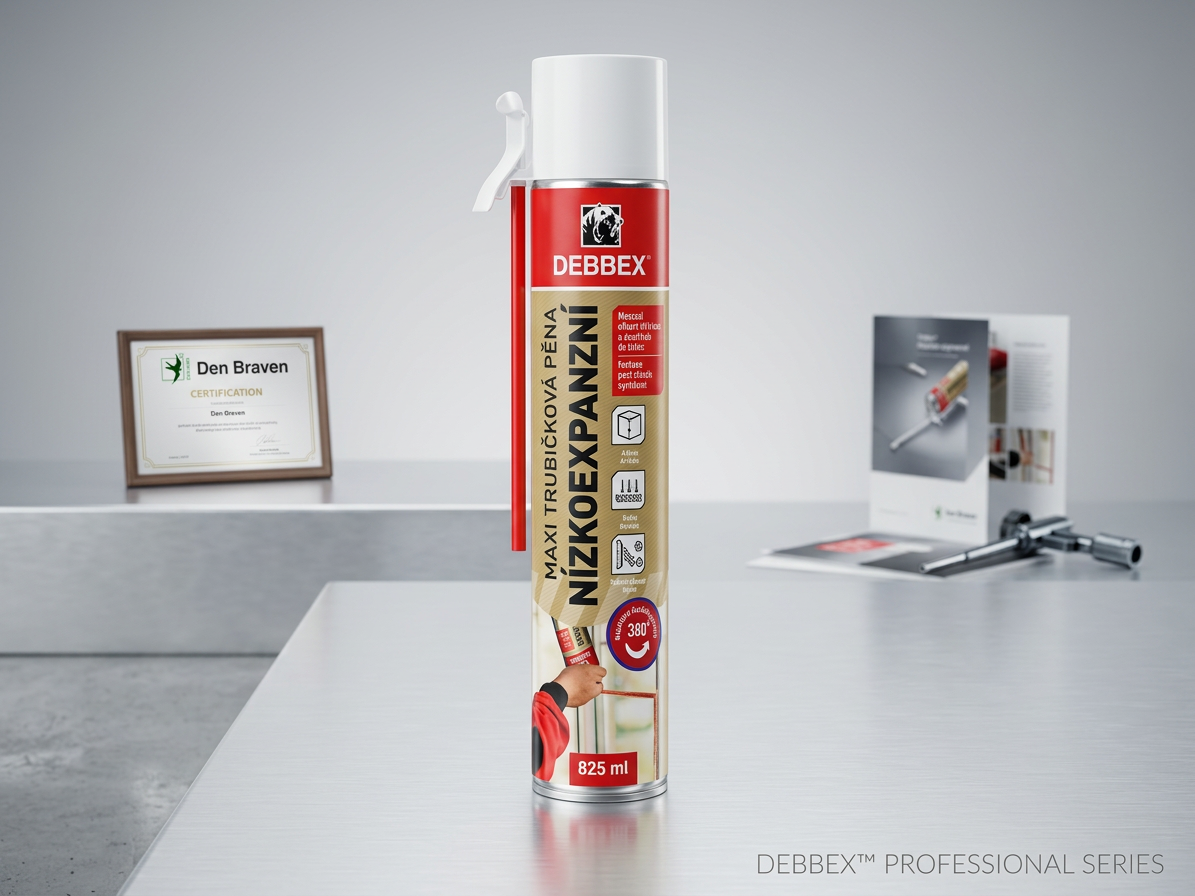 Pěna montážní nízkoexpanzní Den Braven Maxi 825 ml