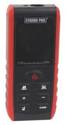 měřič vzdálenosti, digitální, rozsah 0,05 - 40 m