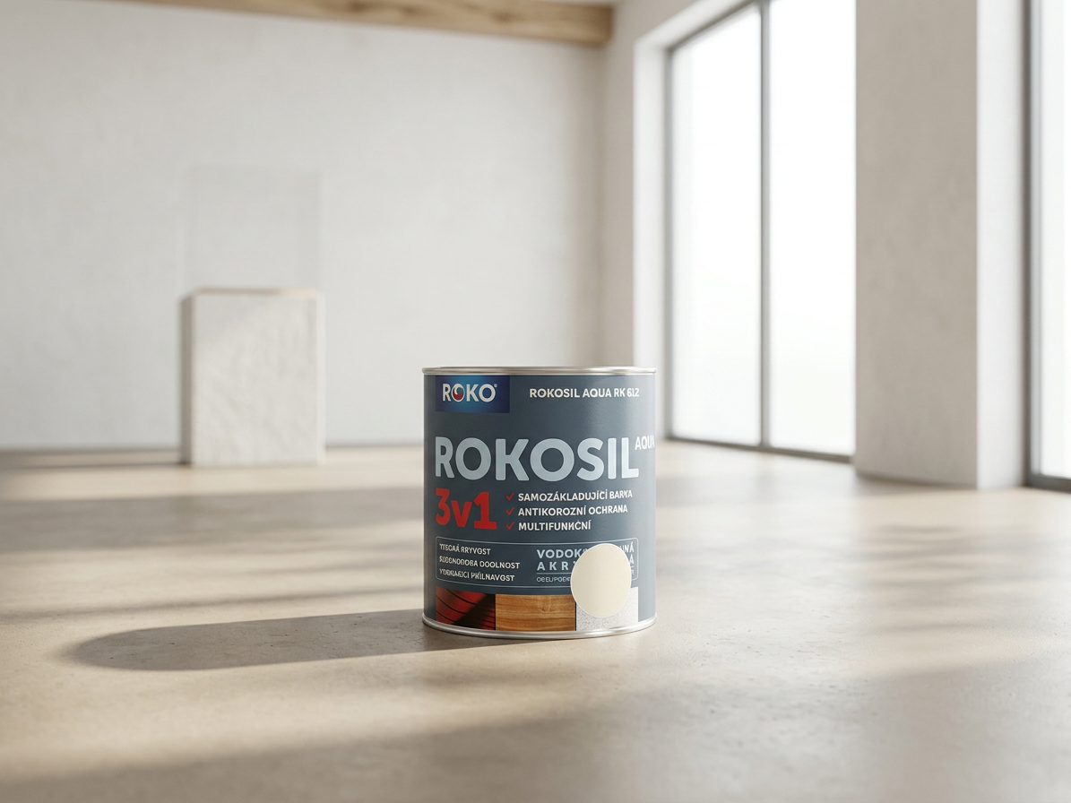 Barva samozákladující Rokosil Aqua 3v1 RK 612 6003 slonová kost 0,6 l