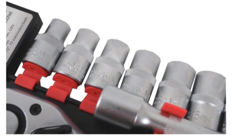 Sada Gola s ráčnou 1/2" 12 ks