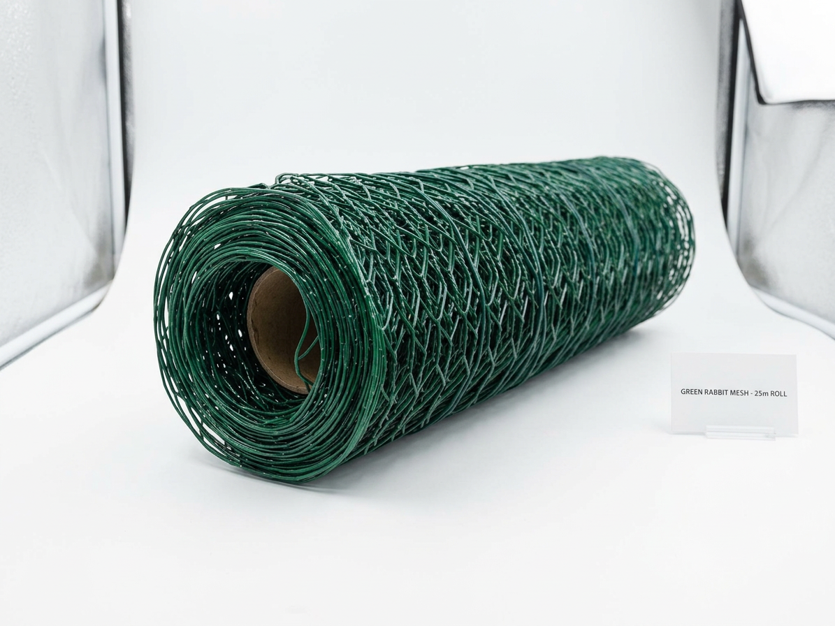 Pletivo králičí poplastované zelené výška 1 m 25/0,9 mm 25 m