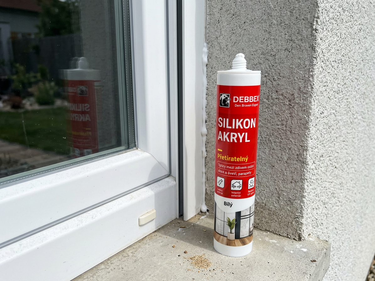 Silikon akrylový tmel Den Braven bílý 280 ml