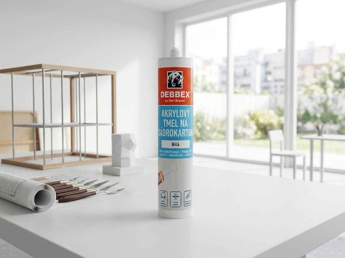 Tmel akrylový na sádrokarton Den Braven bílý 280 ml