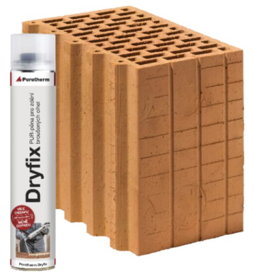 Cihla Porotherm Profi Dryfix R P15 - broušená/300×175×249 mm