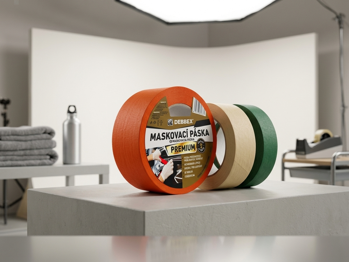 Maskovací páska Premium 100 °C 25 mm x 50 m oranžová