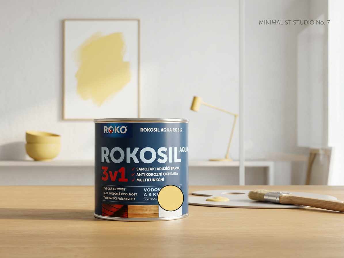 Barva samozákladující Rokosil Aqua 3v1 RK 612 6200 žlutá světlá 0,6 l