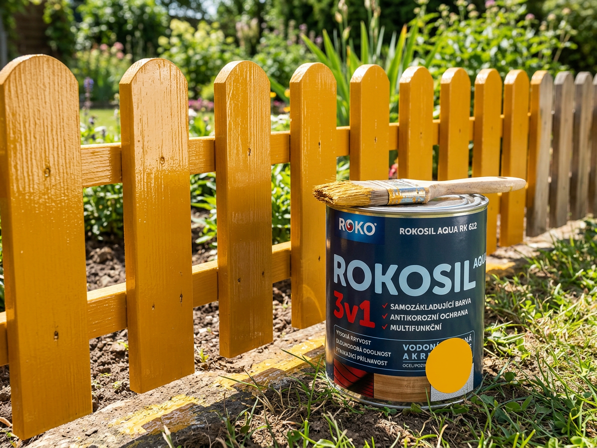 Barva samozákladující Rokosil Aqua 3v1 RK 612 6200 žlutá světlá 0,6 l