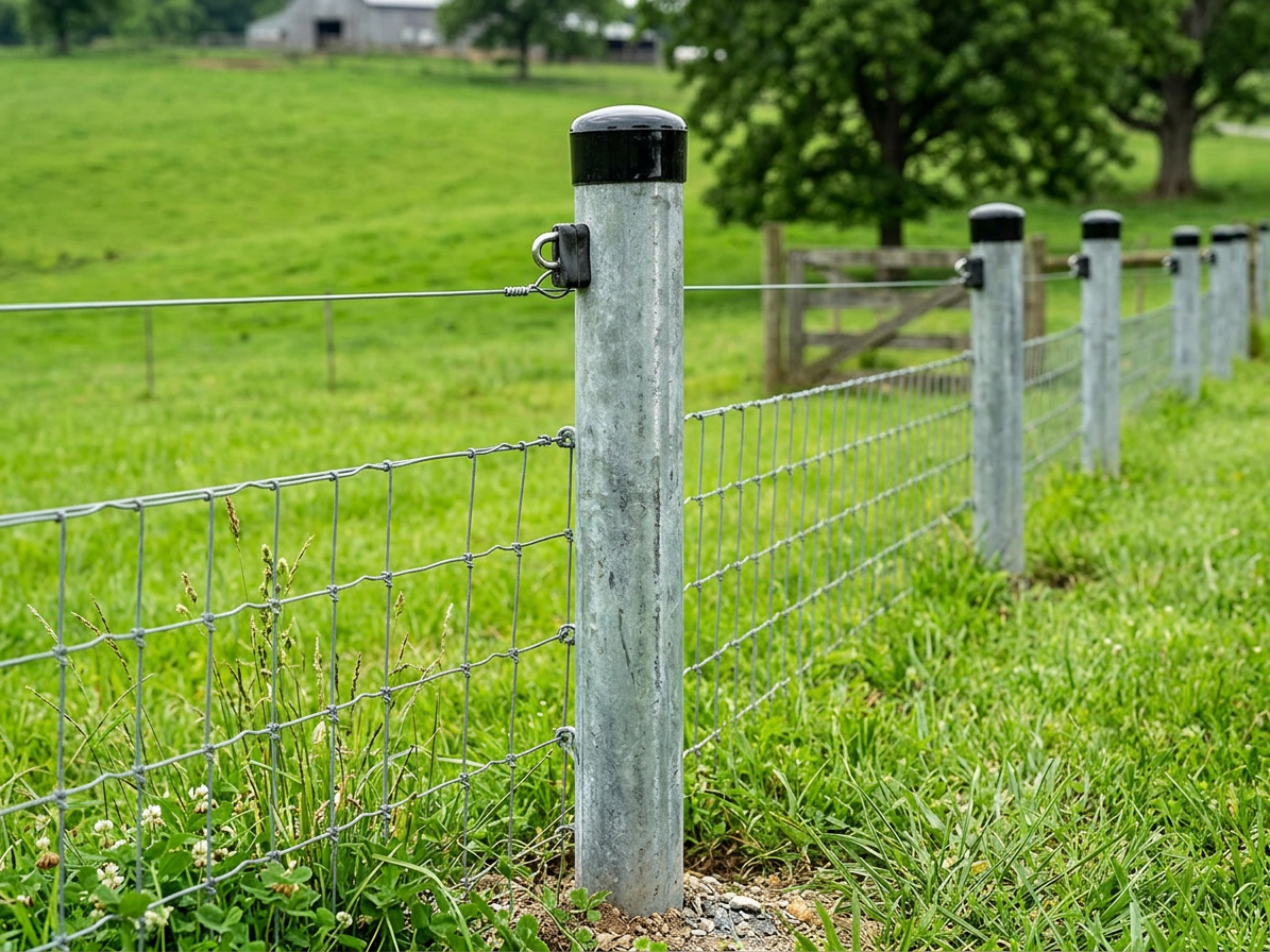 Sloupek kulatý Ideal Zn s příchytkou (průměr 48mm-výška 2,6m)