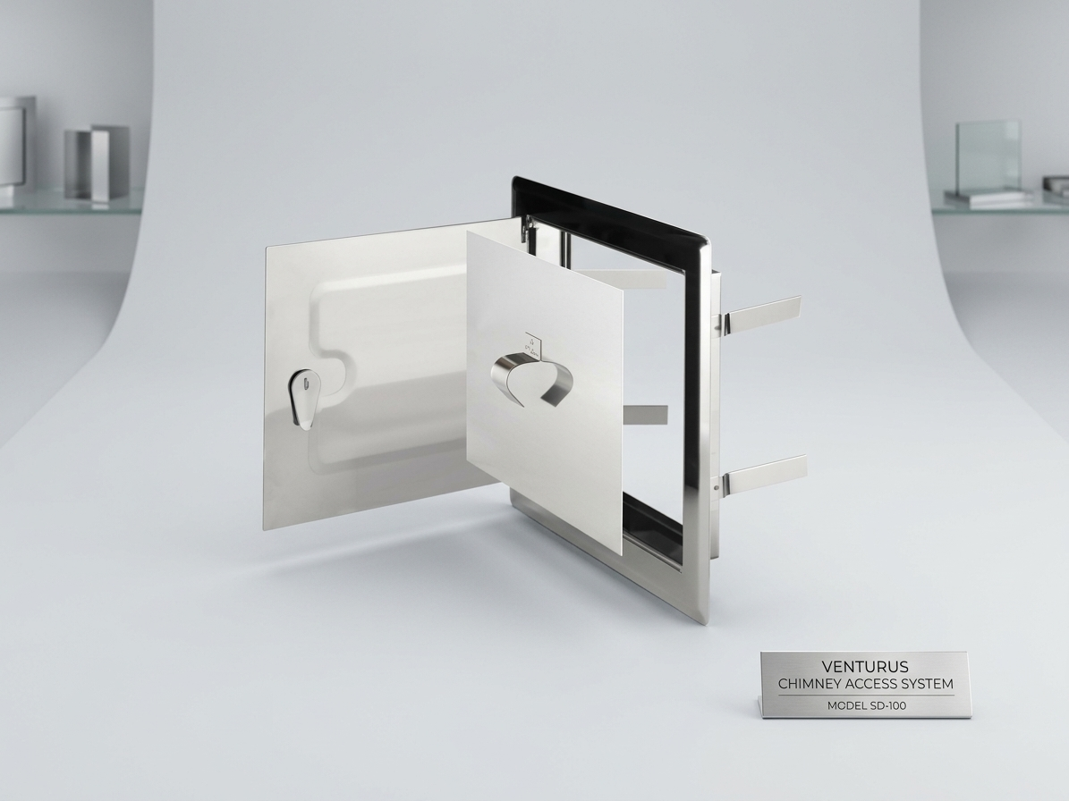 Komínová dvířka 150x250mm nerez