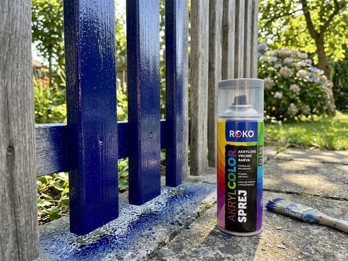 Barva akrylová vrchní Roko AKRYCOLOR Sprej myší šedá 400 ml