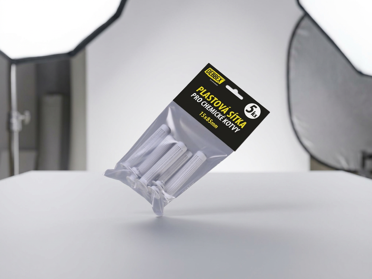Plastová sítka pro kotvení do dutých materiálů 12 × 50 mm 5 ks