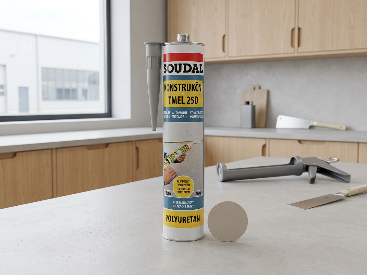 Tmel konstrukční Soudal 25D šedý 280 ml