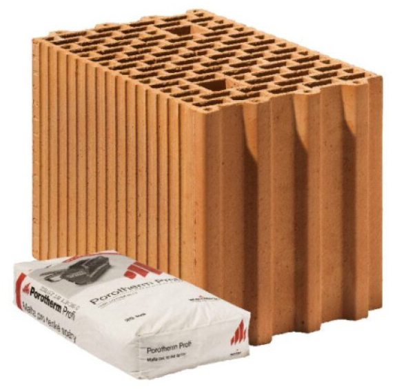 Cihla Porotherm Profi P15 - broušená/240×372×249 mm