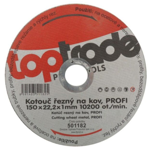 Kotouč řezný na kov 150 x 1 mm